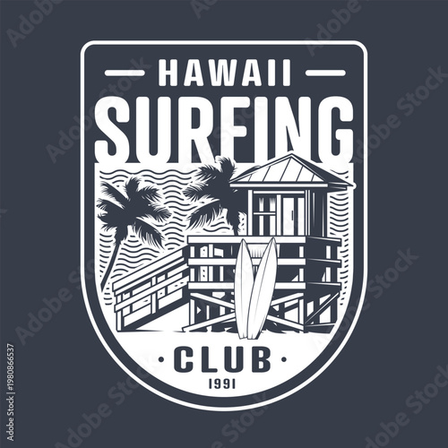 Surfing in hawaii at club