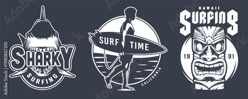 Surfing in california