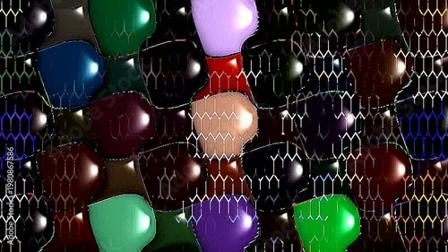 Wallpaper Mural Beautiful colorful abstract video, 4K bright light energy with smooth lines and waves, sparkling light spot effect on black background. Torontodigital.ca