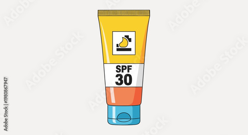 Sunscreen protection, SPF 30, essential for skin protection against sun