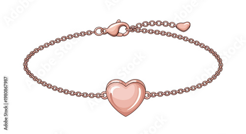 A beautiful heart-shaped bracelet, perfect for a gift to someone you care about