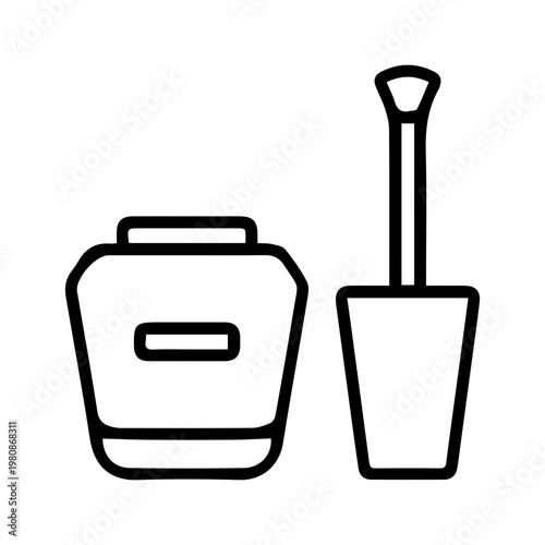 Nail Polish Bottle and Brush