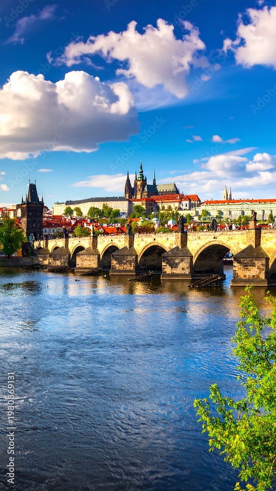 Obraz premium Prague cityscape view