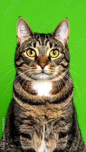 Portrait of a tabby cat