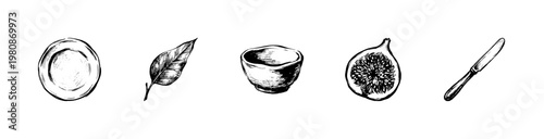 Food Photography Equipment and Tableware Elements with Bright Airy Lifestyle Aesthetic and Soft Natural Lighting