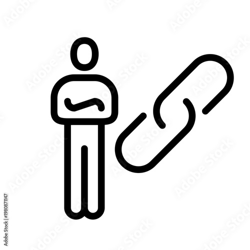 Connection Icon Vector Illustration Chain Link, Hyperlink