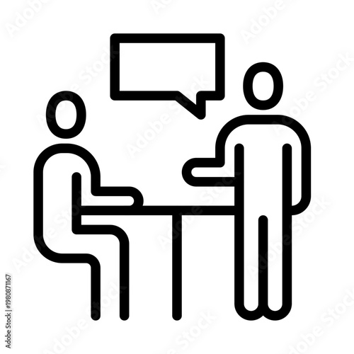 meeting Icon Vector Illustration 