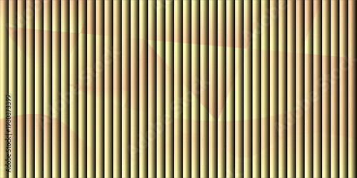 Cuadro en lienzo Abstract yellow background with subtle vertical lines and a barely perceptible geometric pattern, offering a soft and modern texture for various design applications