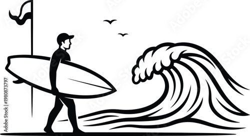 Fathers day gift ideas surfing dad silhouette perfect for the wave loving father family