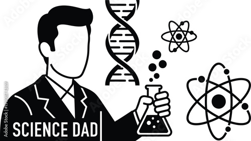 Happy fathers day to the science dad celebrating the geeky brilliant and loving fathers