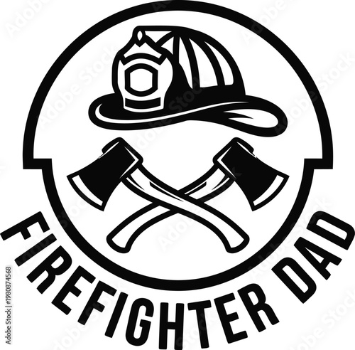 Honoring heroic fathers a 'firefighter dad' design for a special fathers day celebration