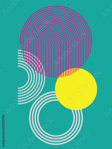 Contemporary Geometric Shape Wall Art for Stylish Interior Decor