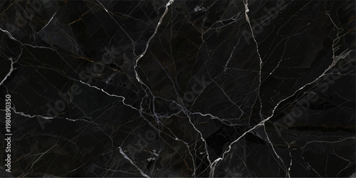Black marble texture merging light elegant gray and luxury gold veins to create a stunning natural stone abstract pattern for premium ceramic walls.