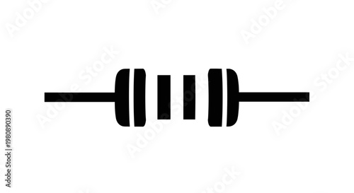 Resistor Electronic Component Symbol.