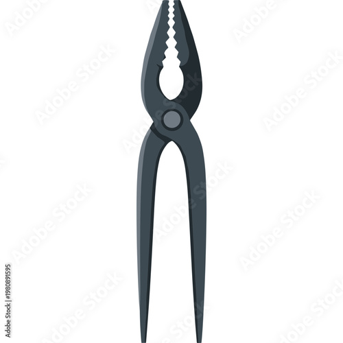 A close-up view of a plier tool on a white background for industry use.
