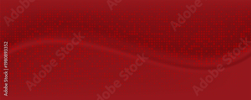 Red diagonal geometric shape with halftone. Modern fiber textured vector eps 10