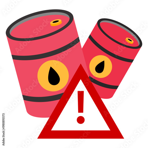 Low Oil Reserve Warning Graphic Element