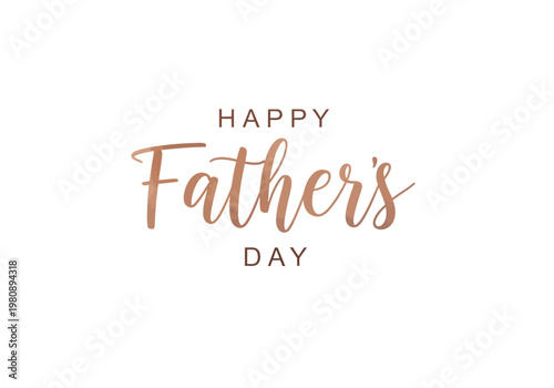 Happy father's day watercolor typography a celebration of parenthood