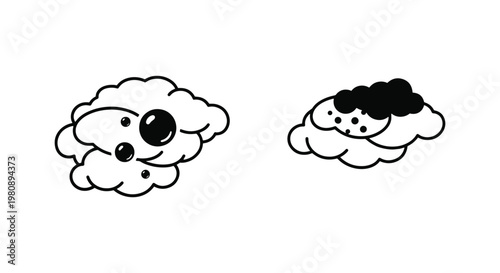 Interstellar Dust Line art modern minimal abstract vector