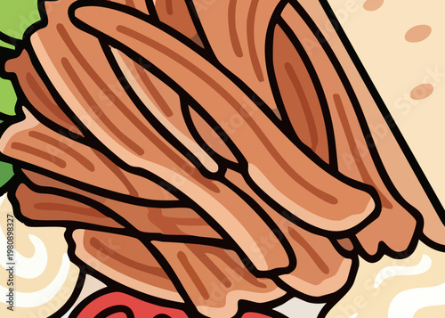 A plate of delicious ramen noodles.