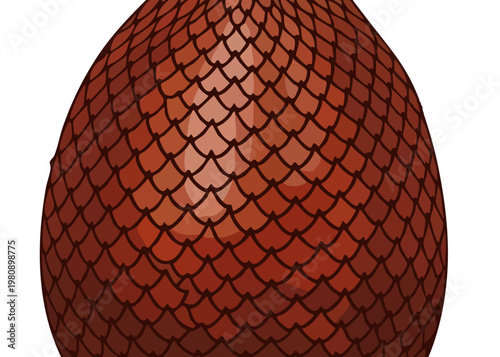 Close-up of red dragon egg texture.