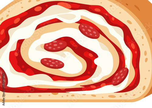 Delicious slice of pepperoni pizza.
