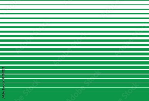 Abstract green horizontal stripes pattern background with gradient effect.