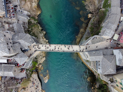 Photos Old bridge above Neretva river in Mostar, Bosnia and Herzegovina