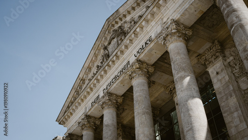 Reichstagsgebäude in Berlin Deutschland