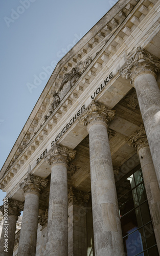 Reichstagsgebäude in Berlin Deutschland
