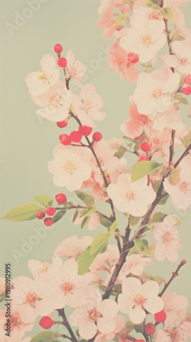 Cherry blossom flower plant petal.