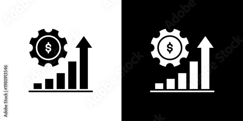 Revenue Icon Sheet Black And White