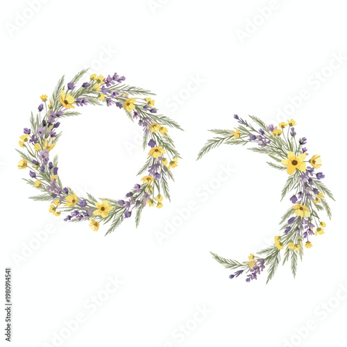 Elegant Floral Wreath and Arrangement for Decor and Celebrations
