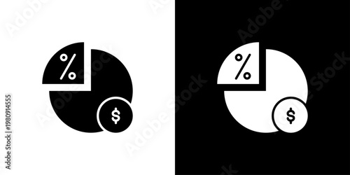 Dividends Icon Sheet Black And White