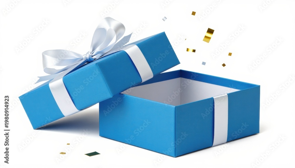 Obraz premium Celebratory gift opening action festive setting image type vibrant environment top-down view joyful concept