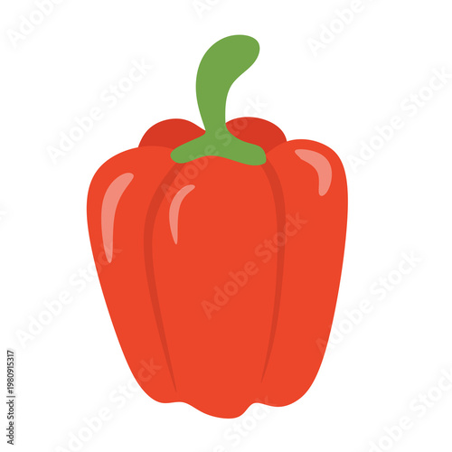 Red Bell Pepper Vegetable Ingredient