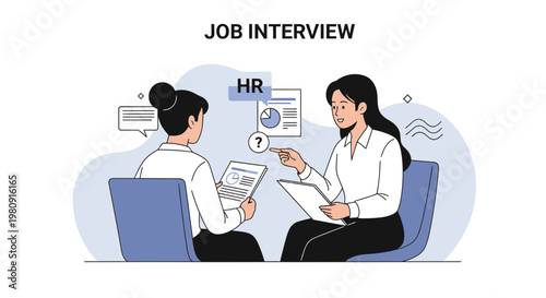 Job Interview: HR Manager Meets Candidate, Discussing Career Opportunities