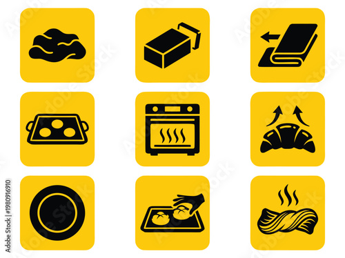Baking and Cooking Icons Set 1.
