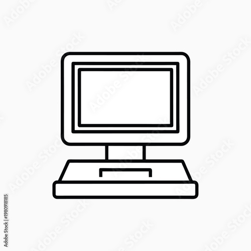 computer icons editable stroke outline icon.