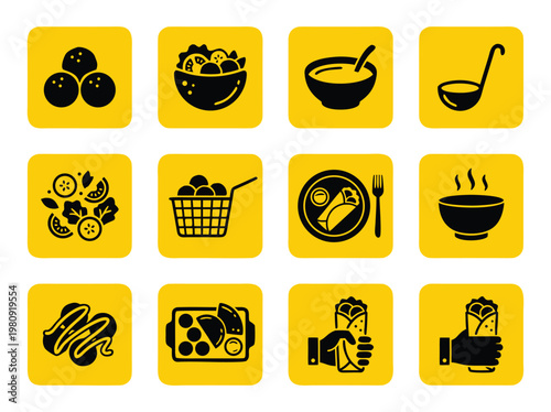 Collection of Food Icons.