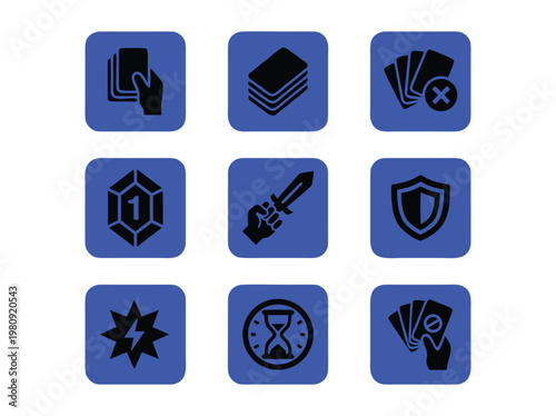 Collection of Game Icons.