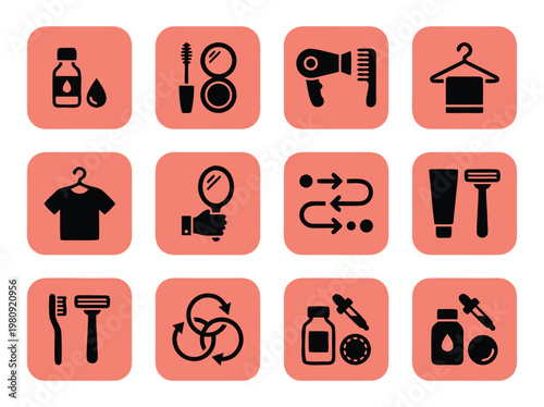 Bathroom Icons Set 1.