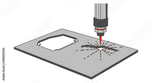 Product Fabrication Line art modern abstract vector design