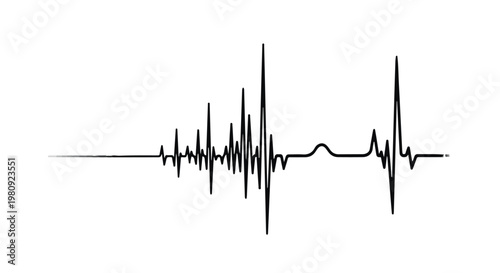 ecg heartbeat line graph illustration