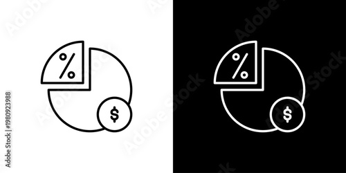 Dividends Icon Sheet Black And White