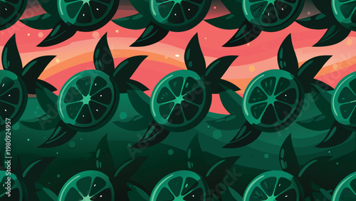 Seamless Candy Like Dried Fruit Pattern Scene Vec