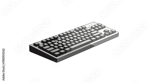 Closeup of a computer keyboard.