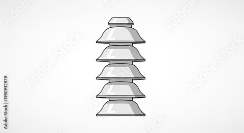 Stack of ceramic plates.