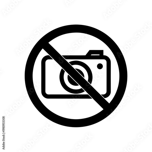 No Photography Sign Camera Prohibited SVG
