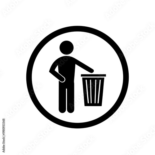 Do Not Litter Warning Sign SVG